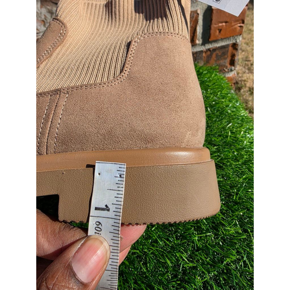 No Boundaries Ankle Boots Women's Size 11 Sand Memory Foam - Picture 7 of 7